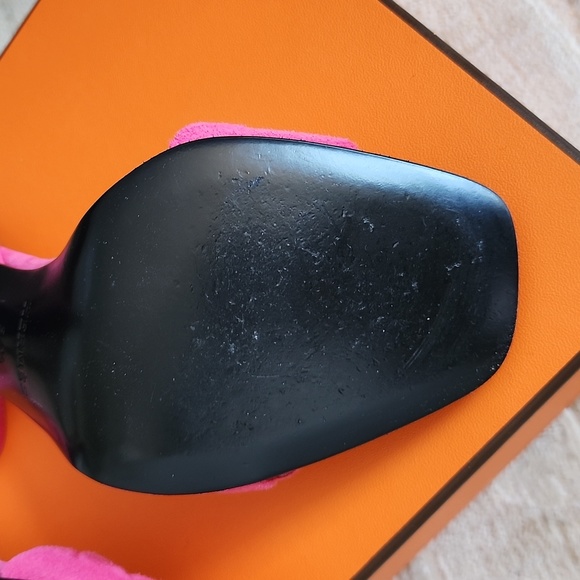 Hermès Gala 105 Sandals 37.5 Rose Vinicunca - Picture 12 of 14